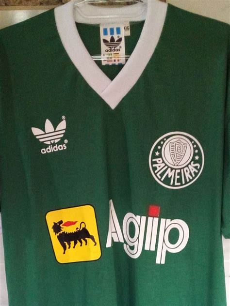 Camisa Retr Palmeiras Agip Roupa Esportiva Masculino Retr Usado