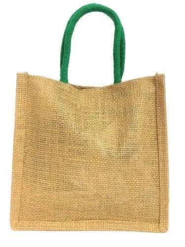 Mirror Work Loop Handle Printed Jute Shopping Bag At Rs 100 Piece In