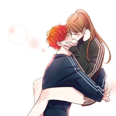 707 X Mc Casual Date Kiss Mystic Messenger Fanart Mystic Messenger Yoosung Mystic Messenger