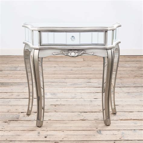 Harper Blvd Annabelle Chrome Mirrored Sofa Console Table Baci Living Room