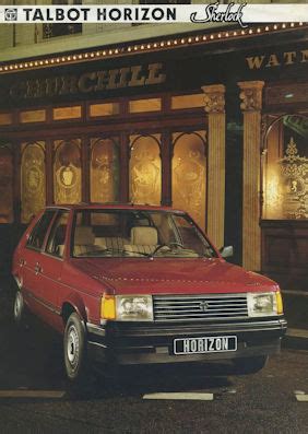 Motor Lit De Talbot Horizon Sherlock Prospekt 1985