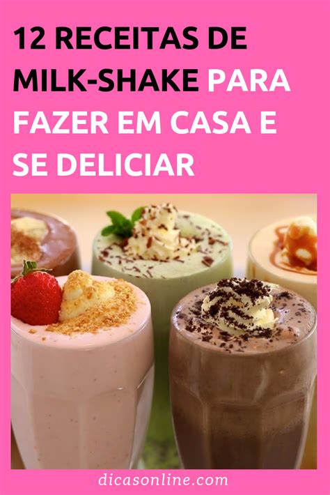 Milk Shake Fa A Essa Del Cia Em Casa Receitas Receitas Deliciosas