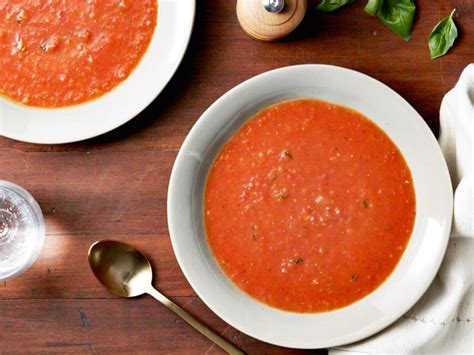 Serve Ina Gartens Roasted Tomato Basil Soup Recipe Made With Canned