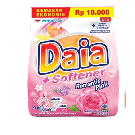 Jual Daia Kemasan Ekonomis Deterjen Bubuk Softener Pink Shopee