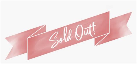 Sold Banner Png Sold Out New Banner Pink Sold Out Png Transparent