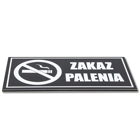 Tablica Piktogram X Cm Zakaz Palenia Antracyt Printima