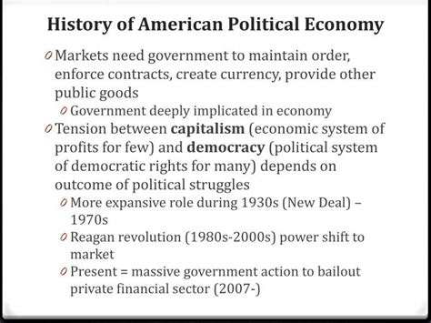 Ppt History Of American Political Economy Powerpoint Presentation