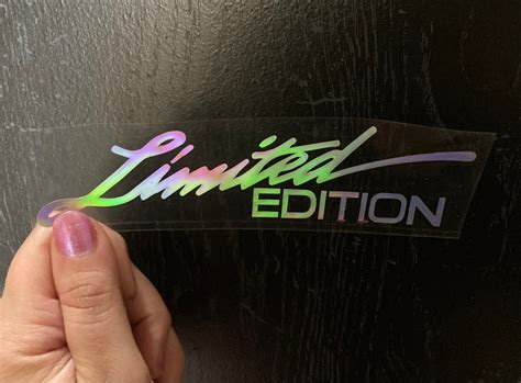 Limited Edition Laser Cut Decal Sticker Reflective Multi Etsy