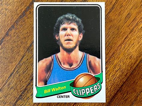 Bill Walton Topps Basketball Card Sharp Corners No Creases Etsy