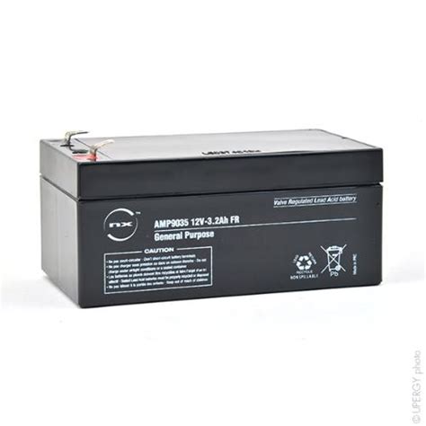 Batterie Plomb AGM NX 3 2 12 General Purpose FR 12V 3 2Ah F4 8 Lead