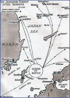 Map Tsushima Strait location - Naval Historical Society of Australia