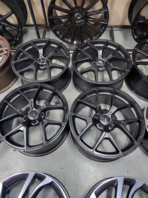 18 Meredes Relipca Satin Black Wheels Car Accessories Tyres And Rims