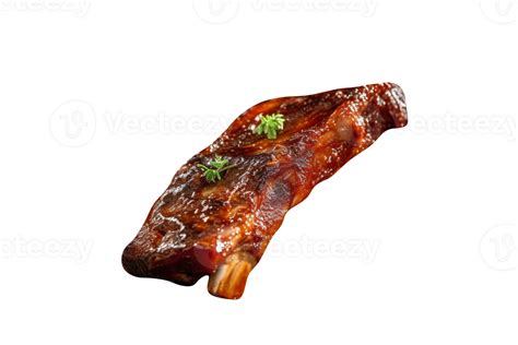 Tasty Grilled Pork Ribs Isolated On Transparent Background Png