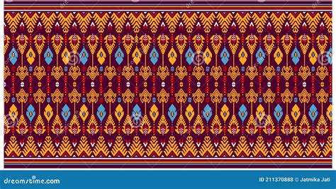 Fabric Kain Sasirangan Vector Typical Of The Banjar Tribe Blue Sky