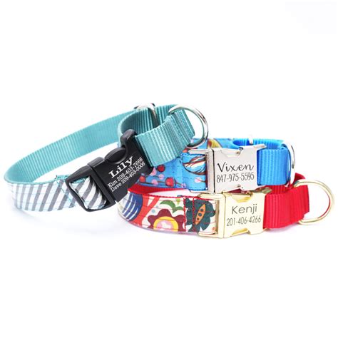 Personalized Martingale Dog Collar Laminated Styles