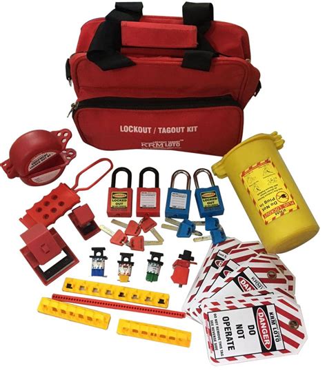 Krm Loto Osha Lockout Tagout Electrical Kit Karam Lockout Devices