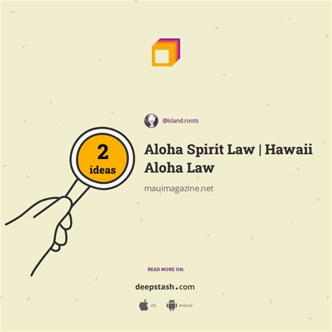 Aloha Spirit Law | Hawaii Aloha Law - Deepstash