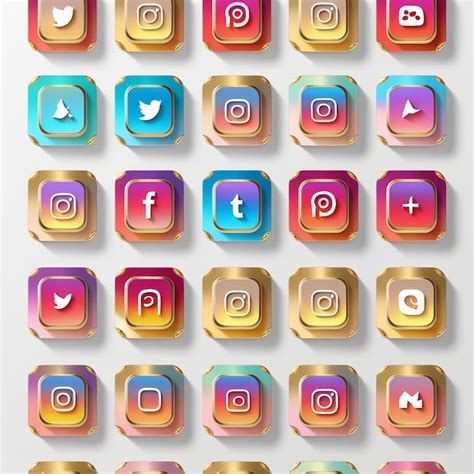 A colorful app with the facebook logo on it | Premium AI-generated image