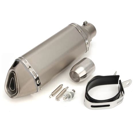 Mm Carbon Fiber Refit Exhaust Muffler Pipe Small Hexagon Style Db