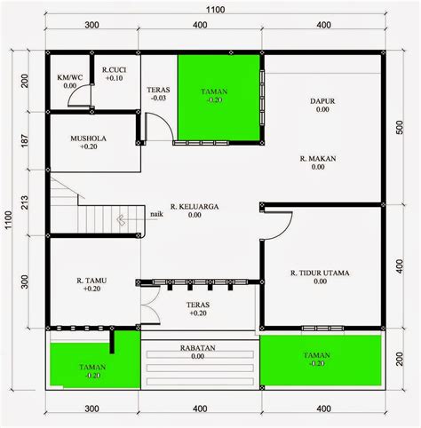 Desain Rumah Di Dalam Gang Desain Denah Rumah Terbaru Denah Rumah