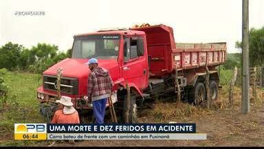 Bom Dia Paraíba Carro bate de frente um caminhão em Puxinanã