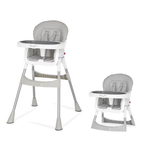 Dream On Me Portable 2-in-1 Tabletalk High Chair, Convertible Compact ...