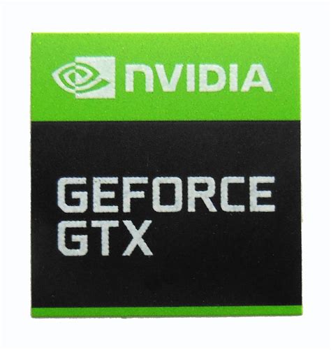 Nvidia Geforce Gtx Sticker 18 X 18mm 1116″ X 1116″ 1058 Vath