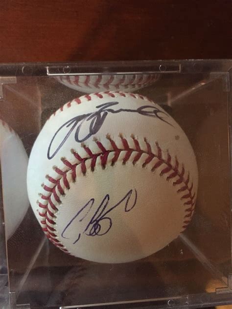 Autographed Baseball Mlb Hall Of Famers Jeff Bagwell And Craig