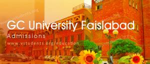 GC University Faisalabad Admission 2024 Last Date and Fee Structure