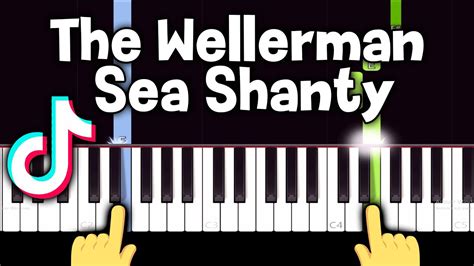 The Wellerman Sea Shanty Tiktok Song Easy Piano Tutorial Youtube