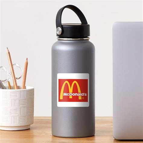 "McDonald's logo" Sticker for Sale by Baddiebby | Redbubble