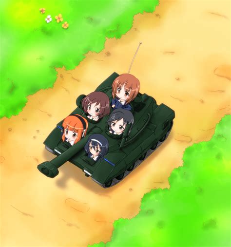 Nishizumi Miho Akiyama Yukari Takebe Saori Reizei Mako And Isuzu