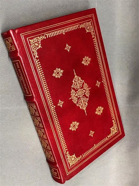 THE AUTOBIOGRAPHY OF BENJAMIN FRANKLIN Full Leather Fine Binding