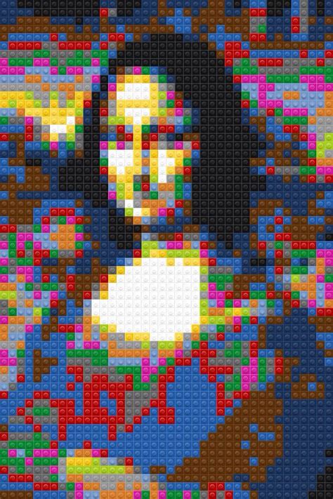 Bd Pop Art Michelangelo Street Art Giocondo Lego Mosaic Mona Lisa