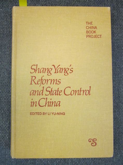 Shang Yang S Reforms And State Control In China