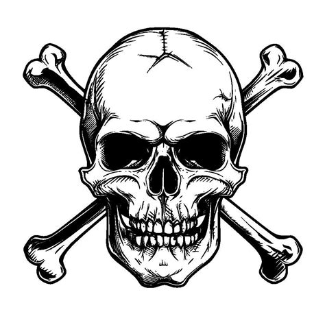 Free Skull And Crossbones Svg Vector File For Laser Cutting 3 K40