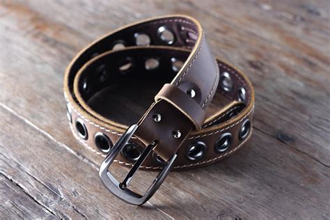 Handmade Brown Leather Belt [FREE Express Shipping USA]