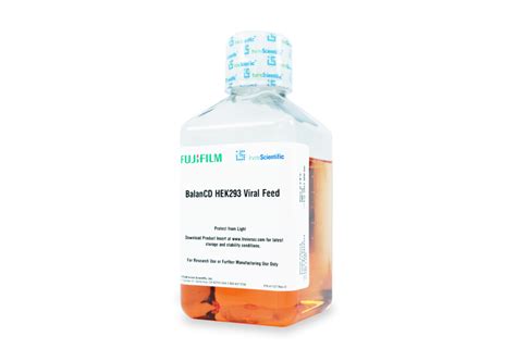 FUJIFILM Irvine Scientific Launches HEK293 Feed, Specifically Designed ... 