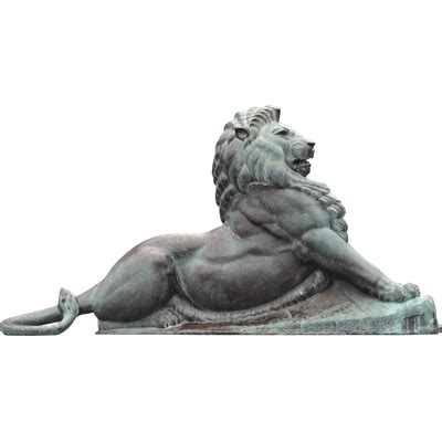 Lion En Bronze Vue Lat Rale Png Transparents Stickpng