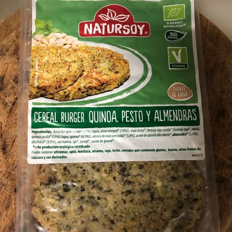 Natursoy Cereal Burguer Quinoa Pesto Y Almendras Review Abillion