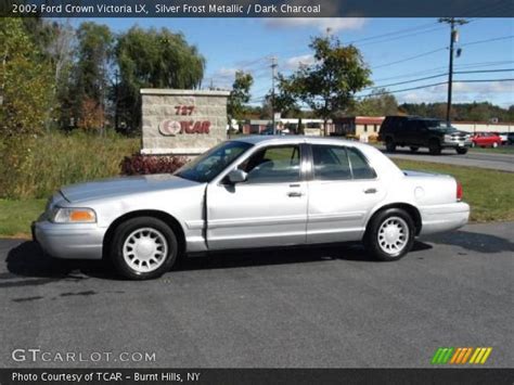 Silver Frost Metallic 2002 Ford Crown Victoria Lx Dark Charcoal