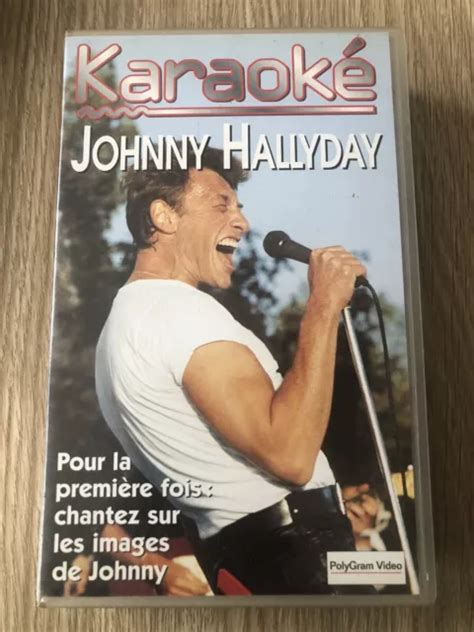 Cassette Vid O Vhs Johnny Hallyday Karaok Chansons Que Je Taime