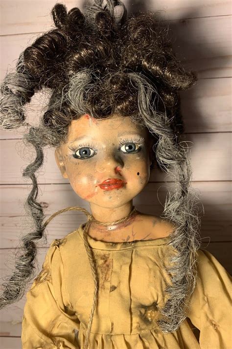 Ooak Creepy Horror Doll 24 Indian Girl Porcelana Etsy