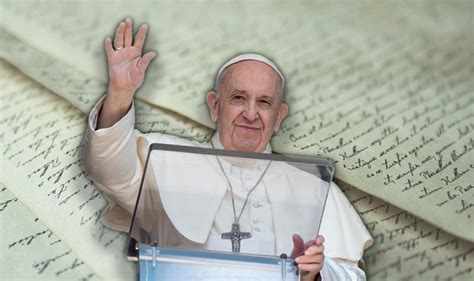 Lettera Papa Francesco I Quattro Desideri Del Pontefice