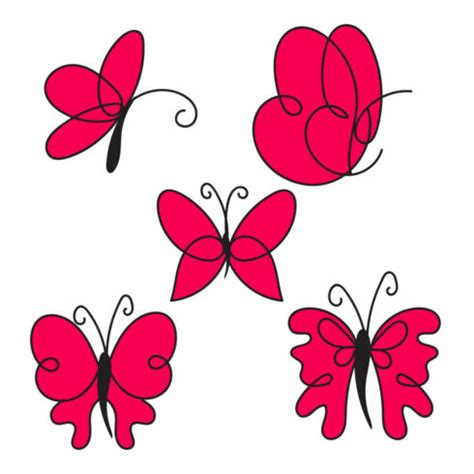 Butterfly Line Art SVG Bundle MasterBundles