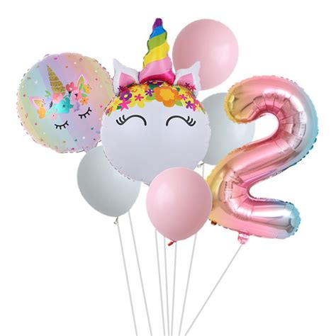 Einhorn Ballon Für Geburtstag Party Dekorationen f Grandado