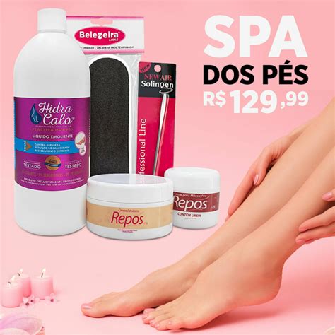 Kit Spa dos Pés Profissional Plástica Hidracalo e Repos