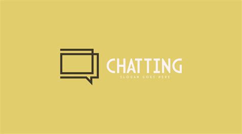 Chatting Logo Design Concept Vector 5179374 Vector Art at Vecteezy