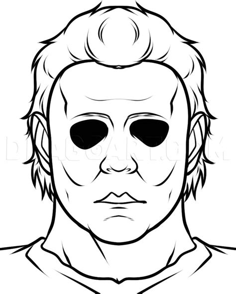 How To Draw Michael Myers Easy Step By Step Drawing Guide By Dawn