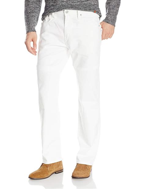 Levi S Men S Loose Straight Leg Jean White Jeans Men Straight